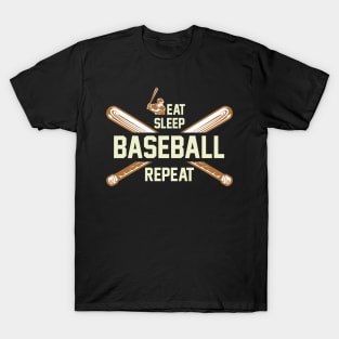 Eat, Sleep, Baseball, Repeat T-Shirt